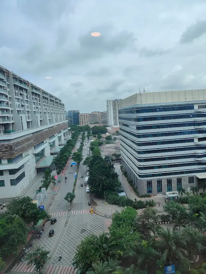 The view from the Mumbai office over Bandra Kurla Complex.